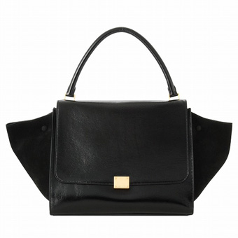 CELINE セリーヌ バッグ コピー 16998 3JLC 38NO TRAPEZE ハンドバッグ ブラック（金具：ゴールド）